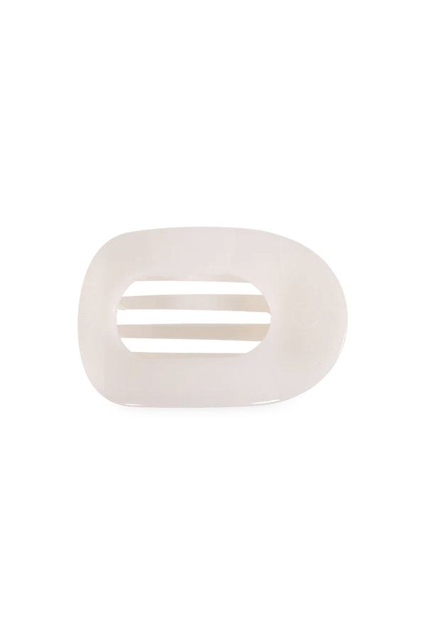 Coconut White Flat Round Clip - 3 sizes
