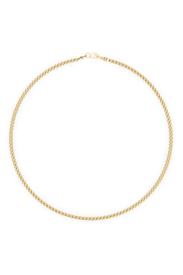 3mm Gold Ball Necklace