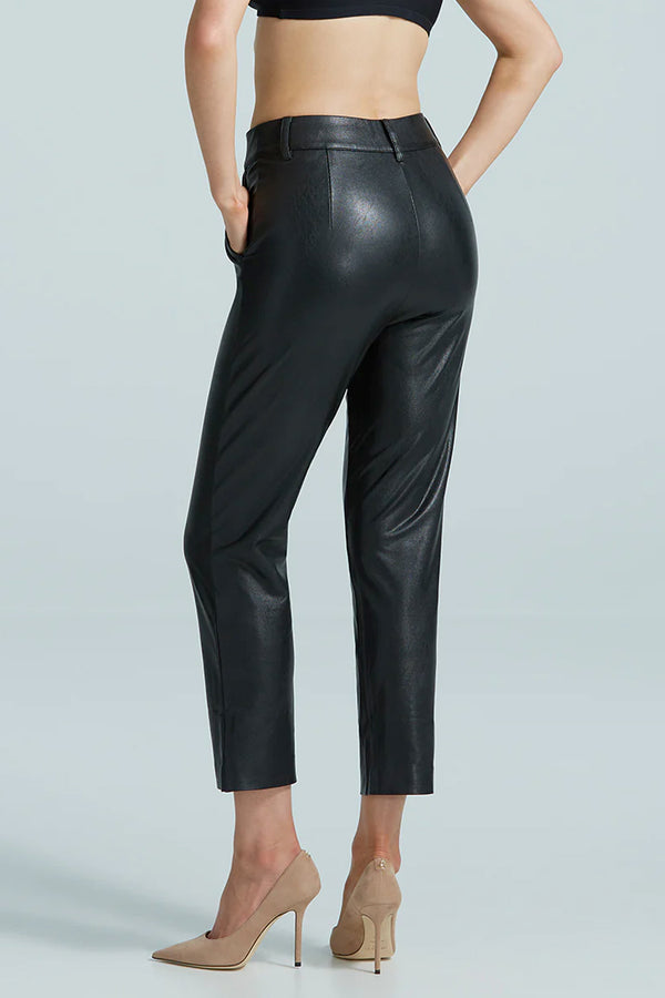 Faux Leather 7/8 Trouser