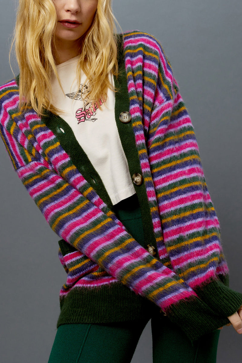 Garden Bloom Stripe Cardi