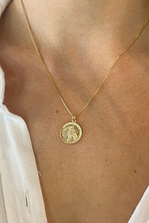 Gold-Filled Miraculous Medal Pendant