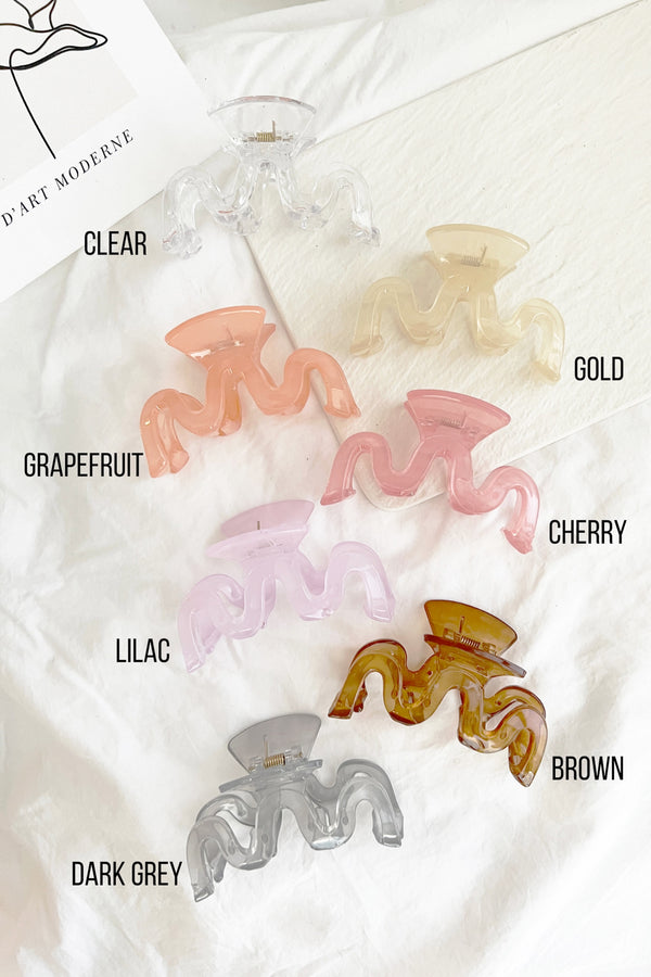 Abbie Wavy Hair Claws - Assorted Colors