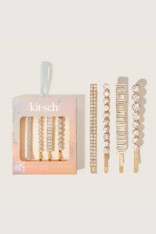 Holiday All Dressed Up Rhinestone Bobby Pins