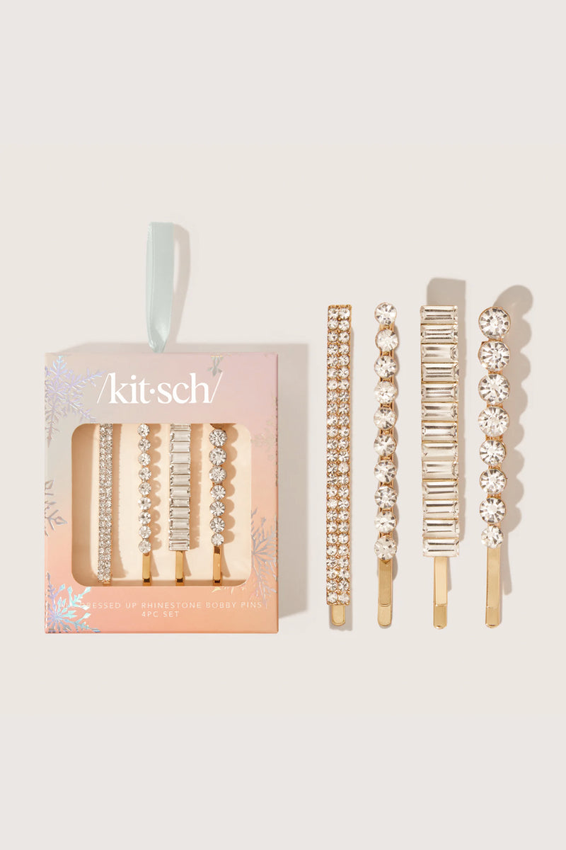 Holiday All Dressed Up Rhinestone Bobby Pins