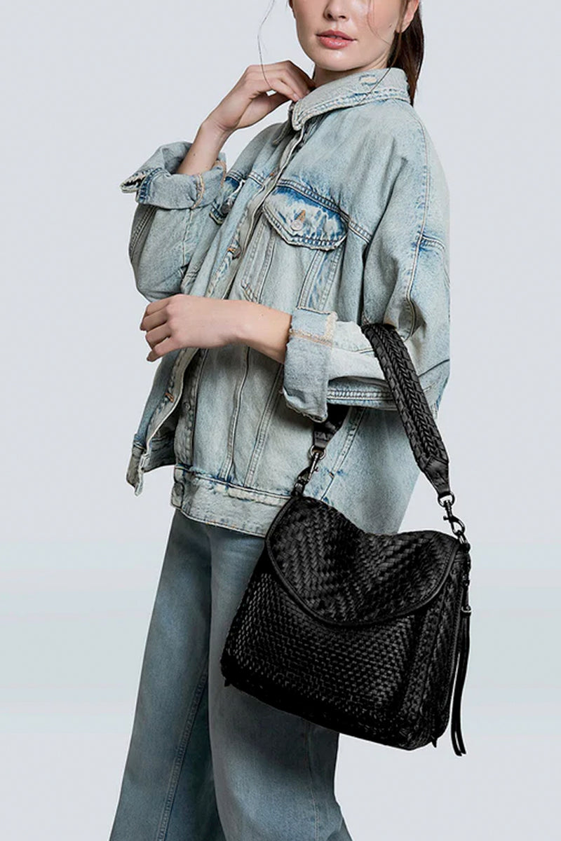 All For Love Woven Convertible Shoulder Bag
