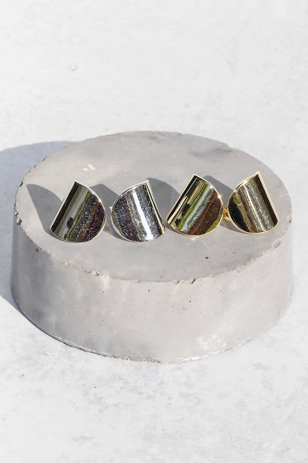 Arc Studs - Silver