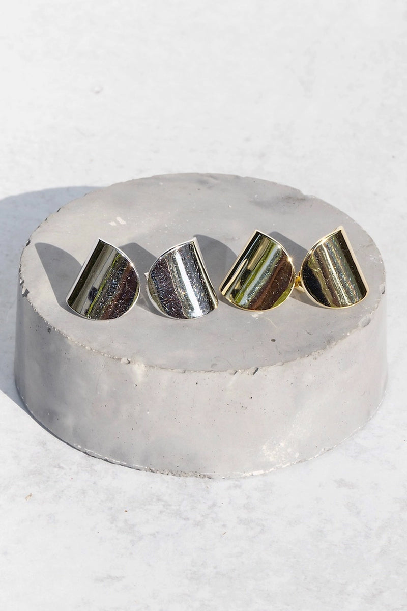 Arc Studs - Silver