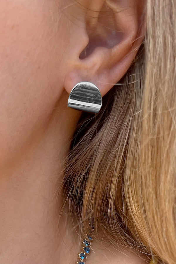 Arc Studs - Silver