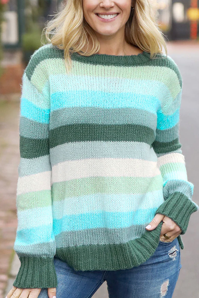 Autumn Stripe Crew