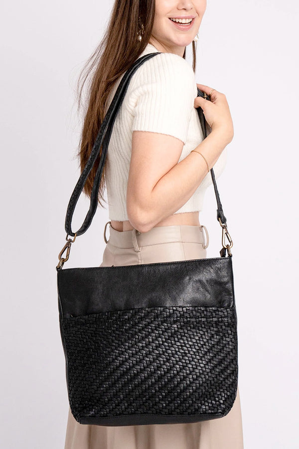 Baren Handwoven Leather Shoulder bag