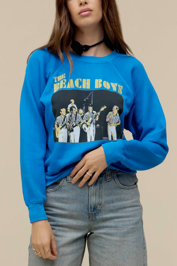 The Beach Boys Concert Raglan Crew
