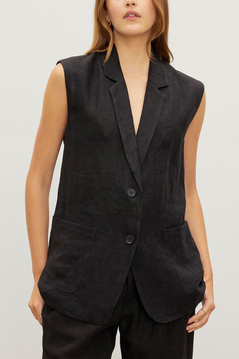 Bethan Linen Vest