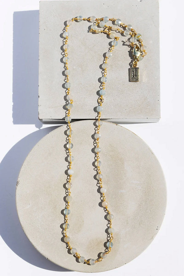 Gemstone Necklace - Aquamarine