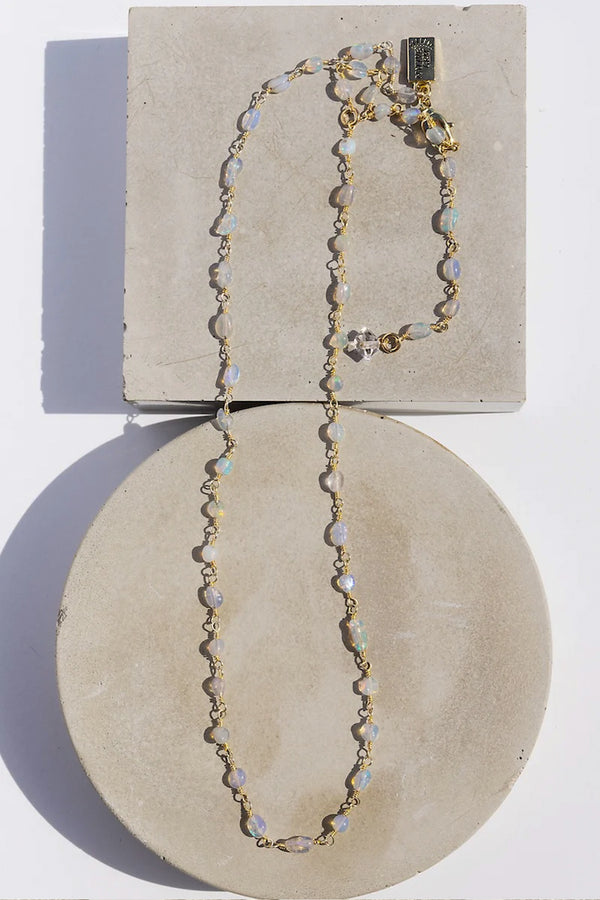 Gemstone Necklace - Opal