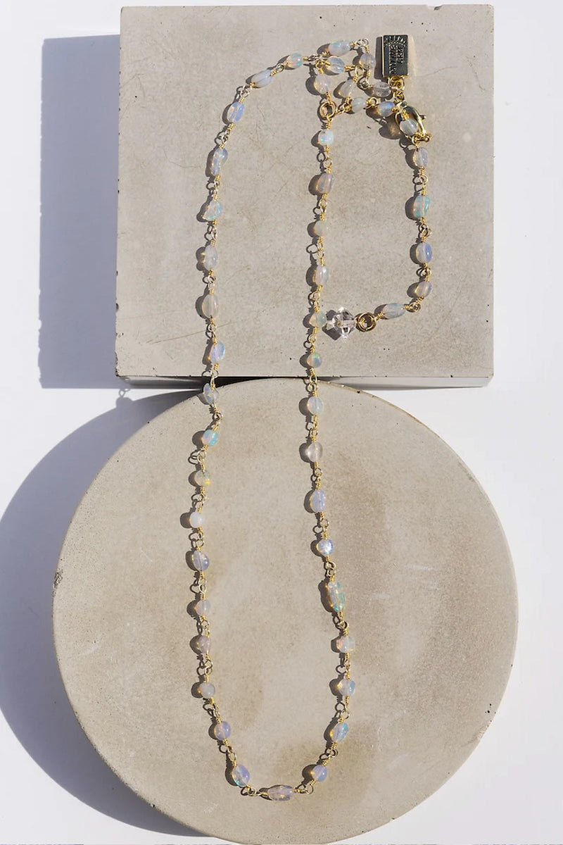 Gemstone Necklace - Opal
