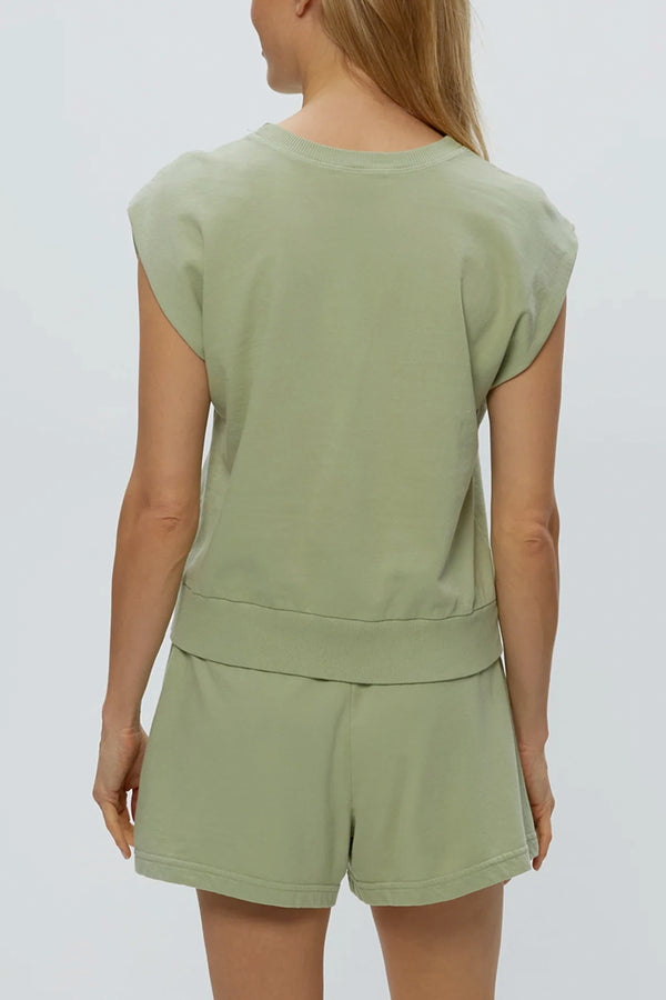 Brooklyn Power Shoulder Sweatshirt