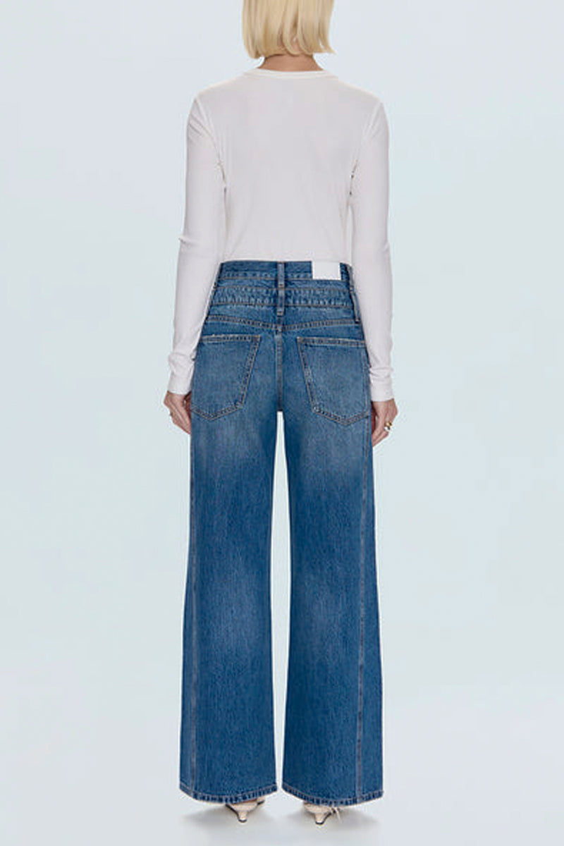 Caleb High Rise Stacked Waist Jean