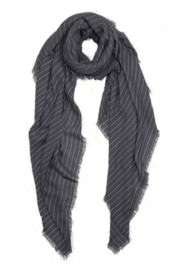 Cashmere Blend Pin Stripe Scarf