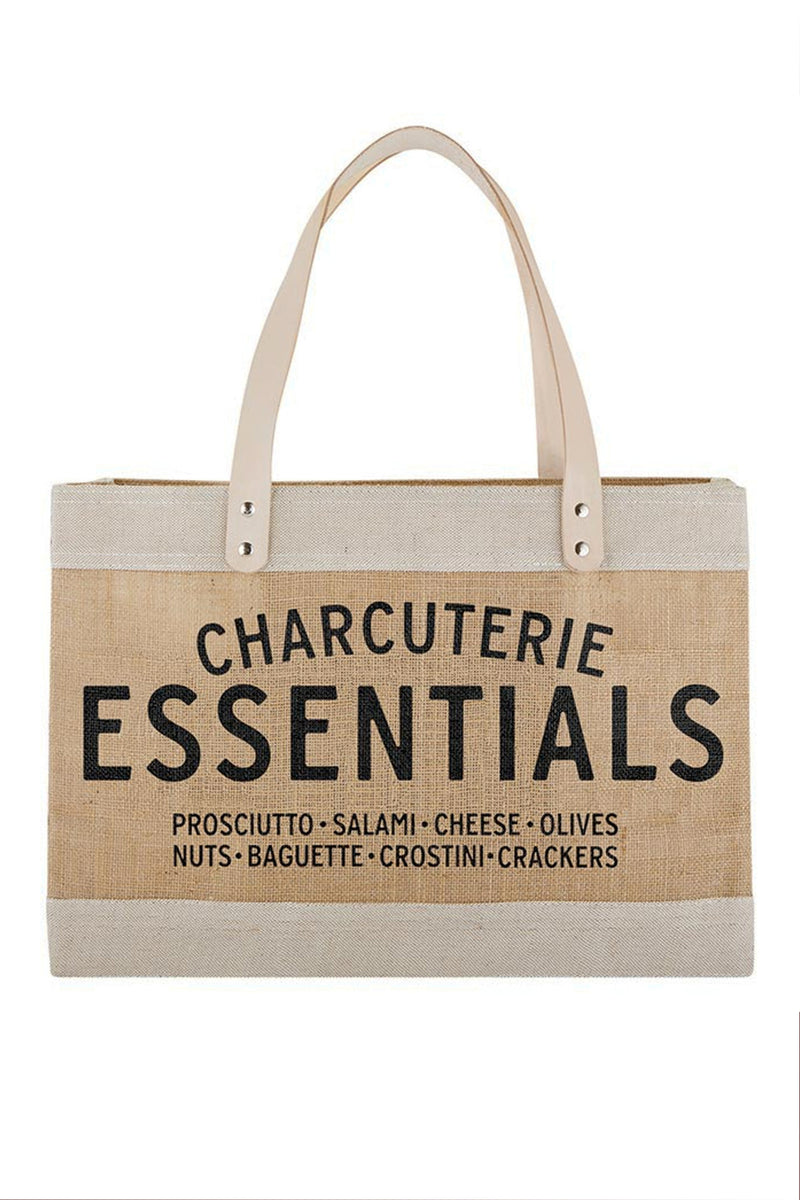 Large Natural Market Tote - Charcuterie Essentials