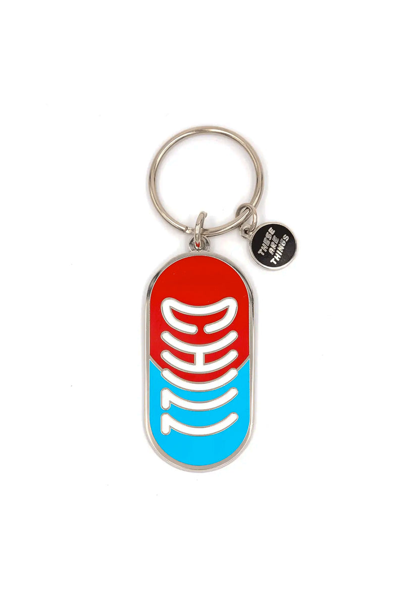 Enamel Keychain - Chill Pill