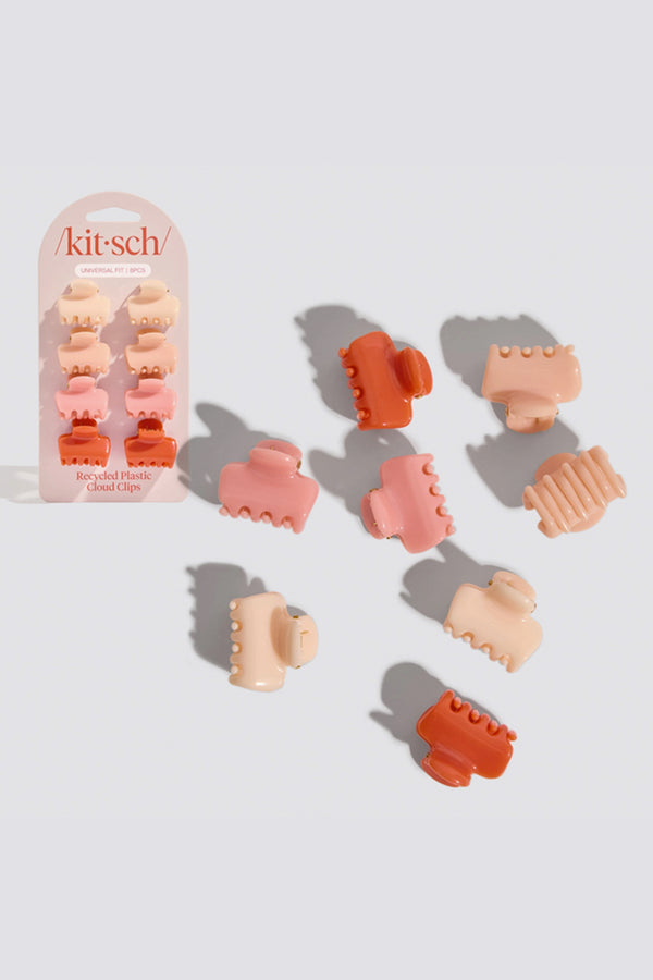 Recycled Mini Cloud Clips 8pc Set - Cherry Blossom