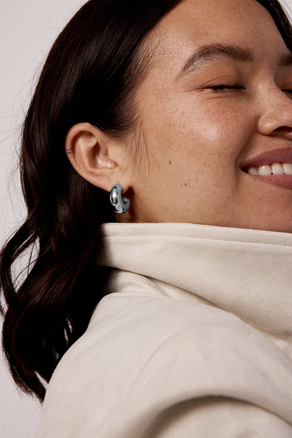 Cloud Earrings - Silver