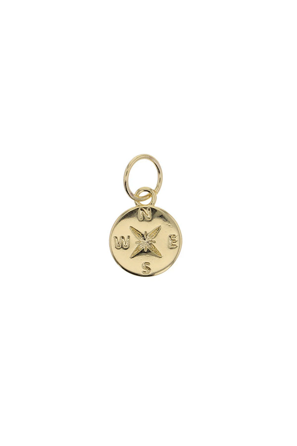 Gold Compass Charm