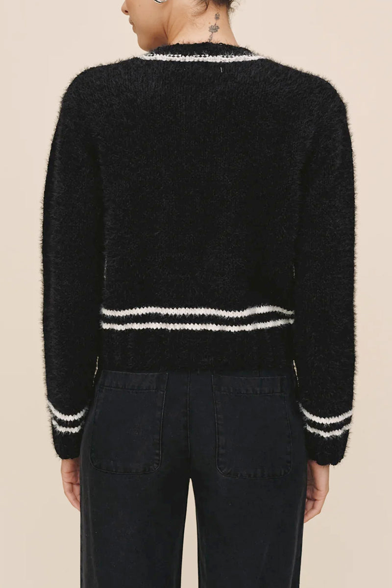 Contrast Stripe Cardigan