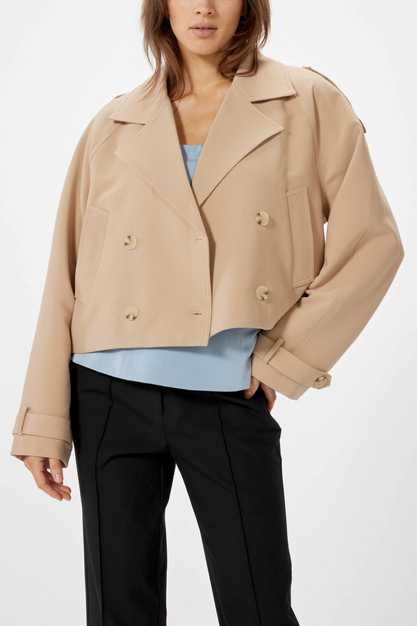 Cropped Mini Trench