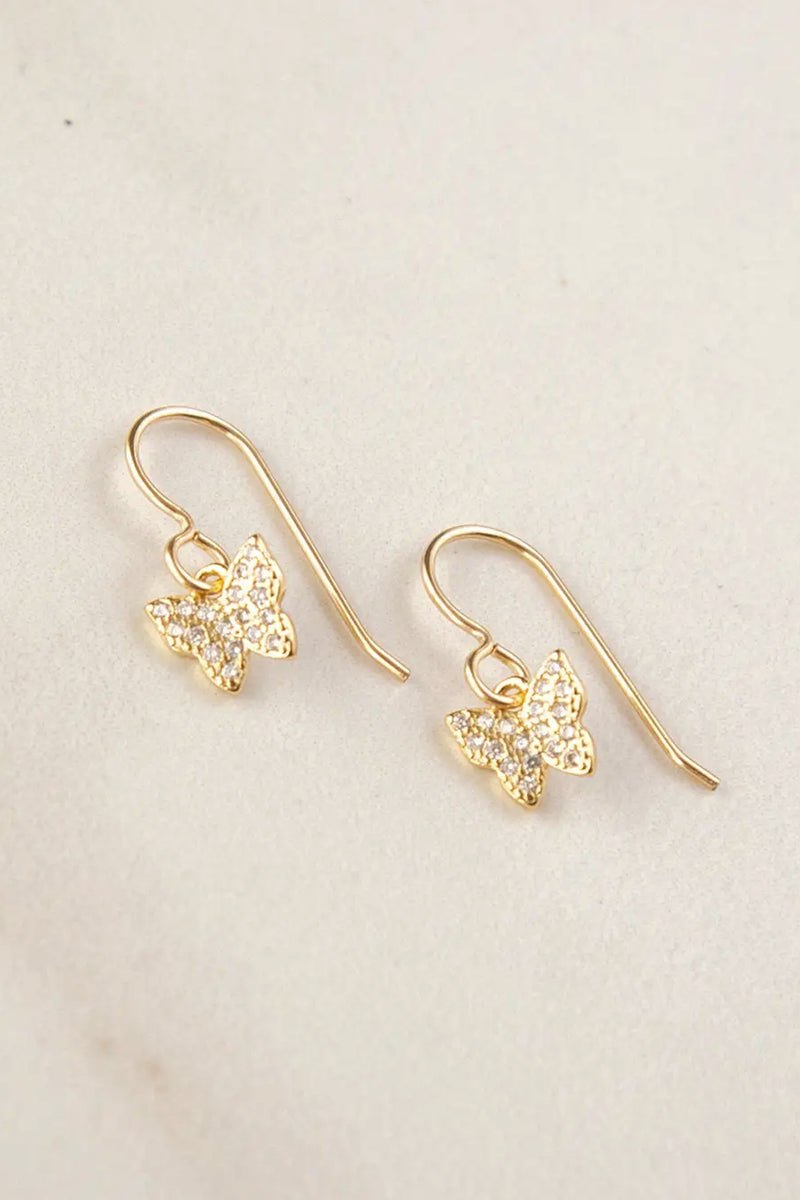 Crystal Butterfly Earrings
