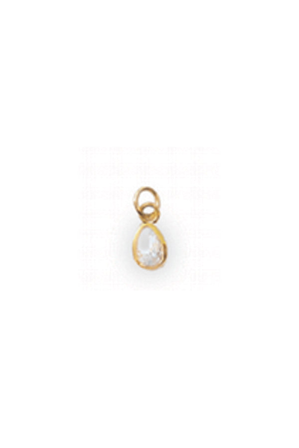 CZ Teardrop Charm