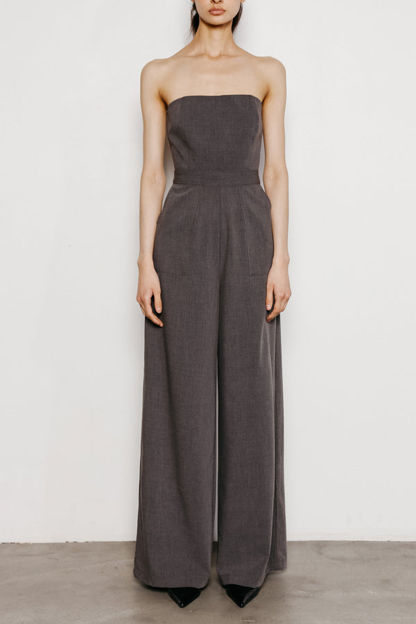 Eleanor Strapless Wide Leg Jumpsuit