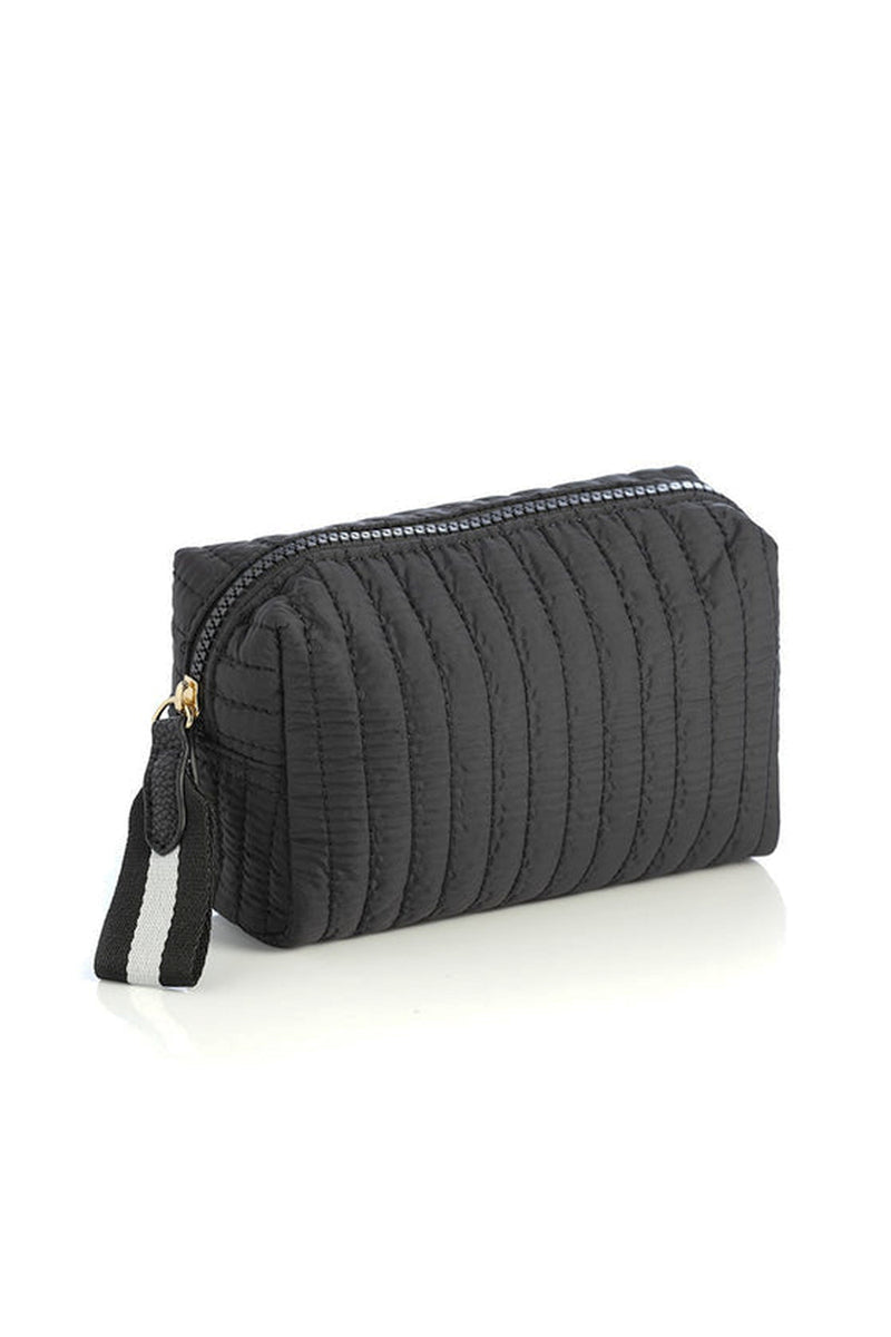 Ezra Quilted Small Cosmetic Pouch