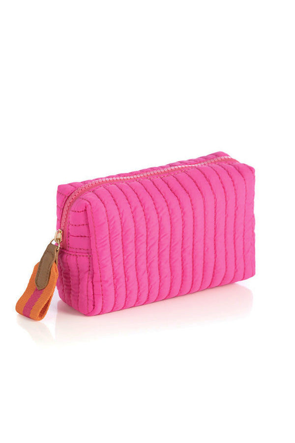 Ezra Quilted Small Cosmetic Pouch