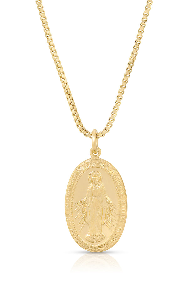 Gold-Filled Mary Pendant