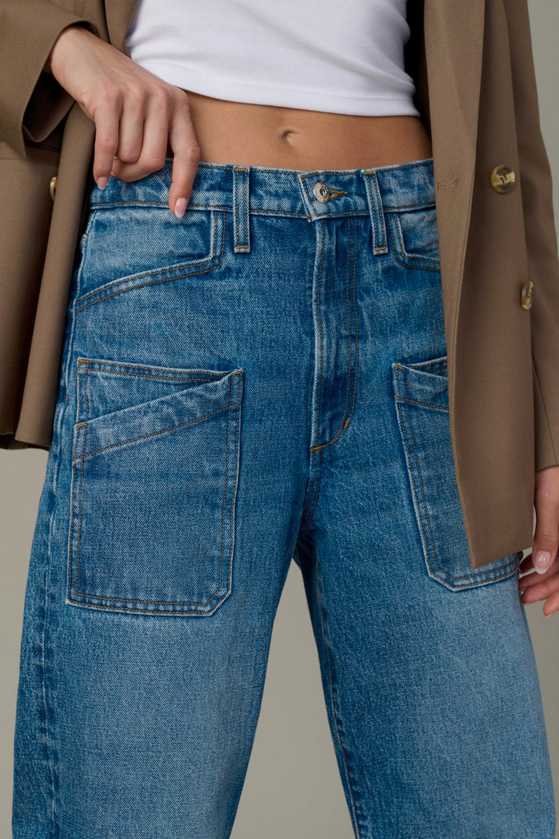The Harlowe Double Pocket High Rise Baggy