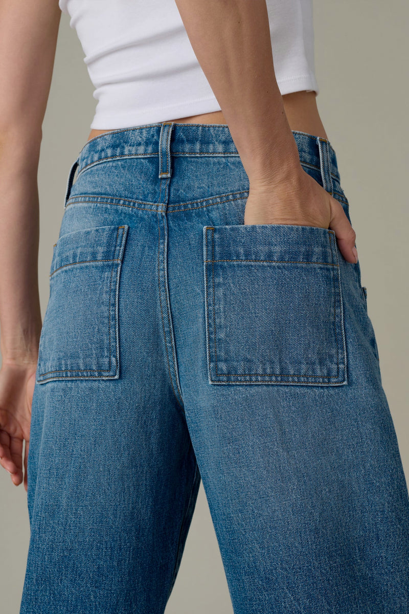 The Harlowe Double Pocket High Rise Baggy