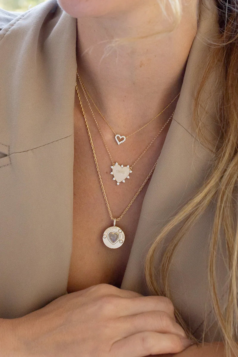 Heart of Trust Necklace - Clear