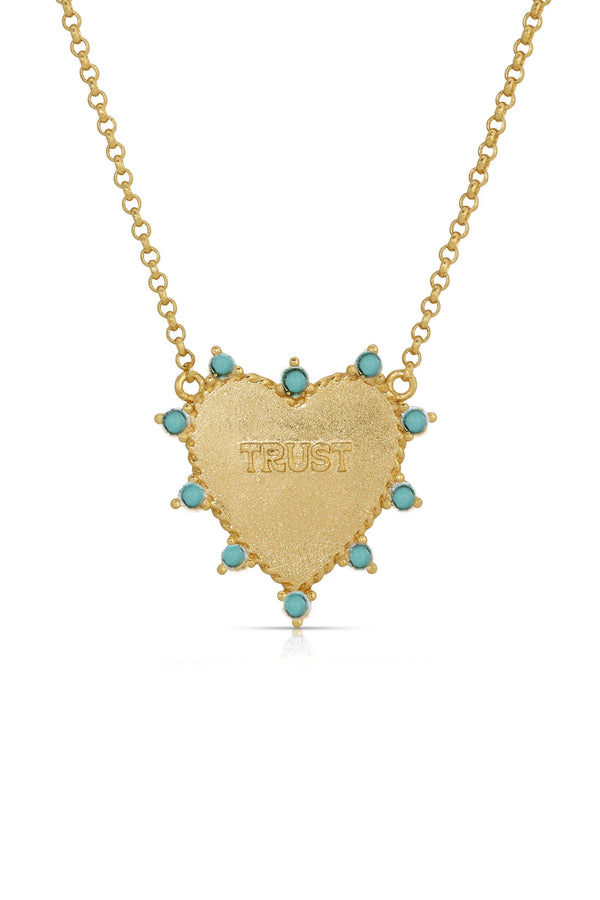 Heart of Trust Necklace - Turquoise