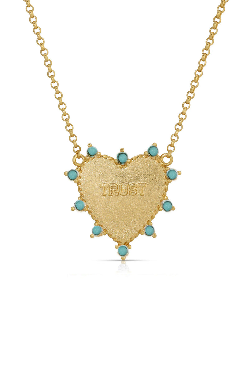 Heart of Trust Necklace - Turquoise