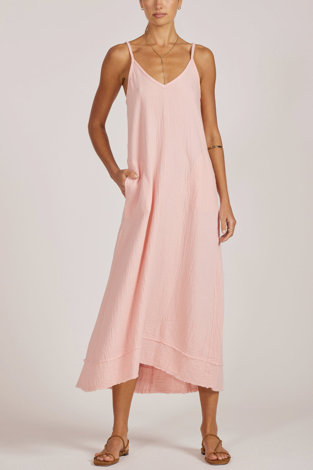 Highlow Midi Tank Dress – Pinkadot