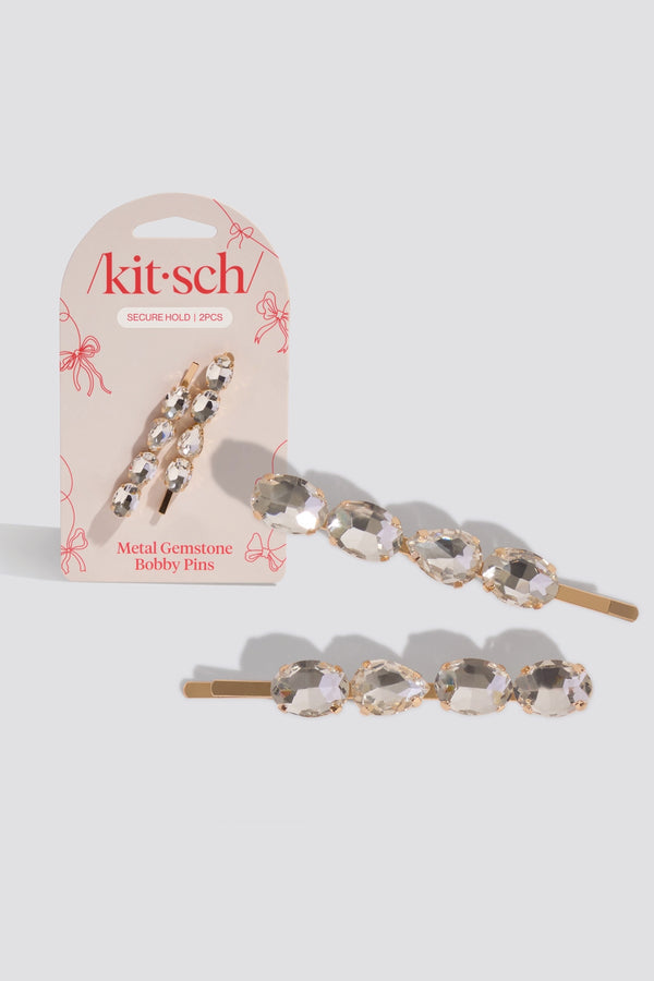 Holiday Gemstone Bobby Pins