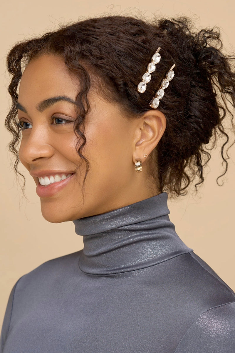 Holiday Gemstone Bobby Pins