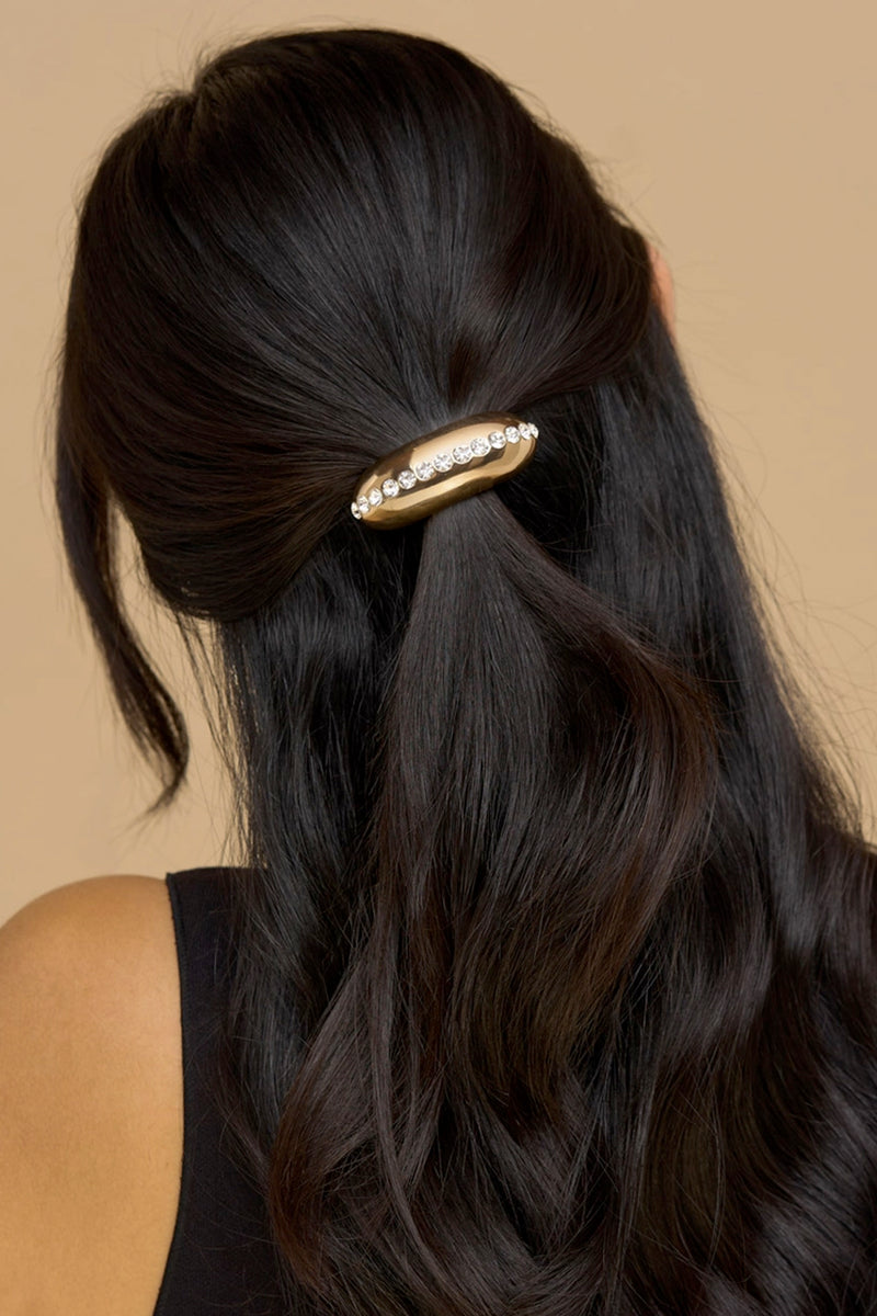 Holiday Metal Rhinestone Cloud Cuff