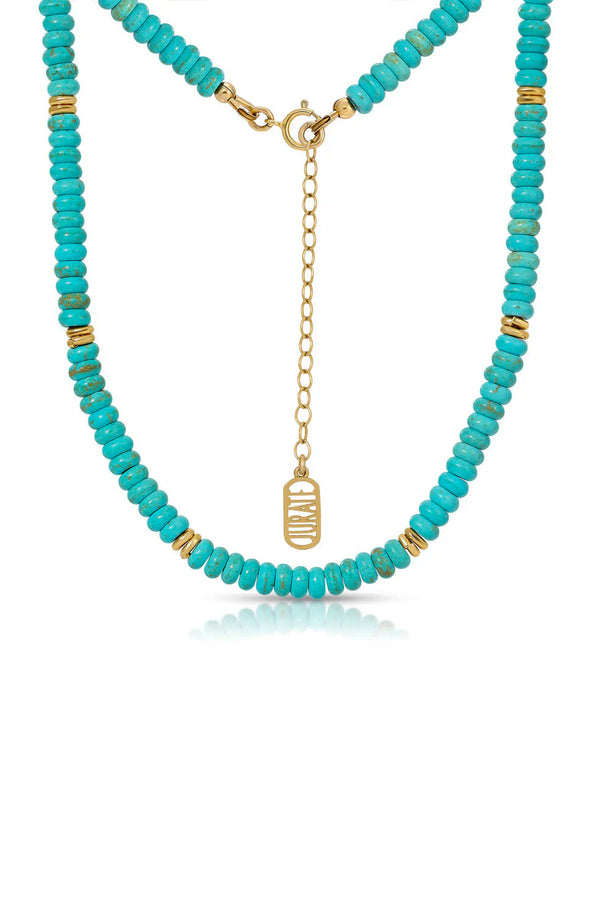 It's a Mood Beaded Necklace - Turquoise
