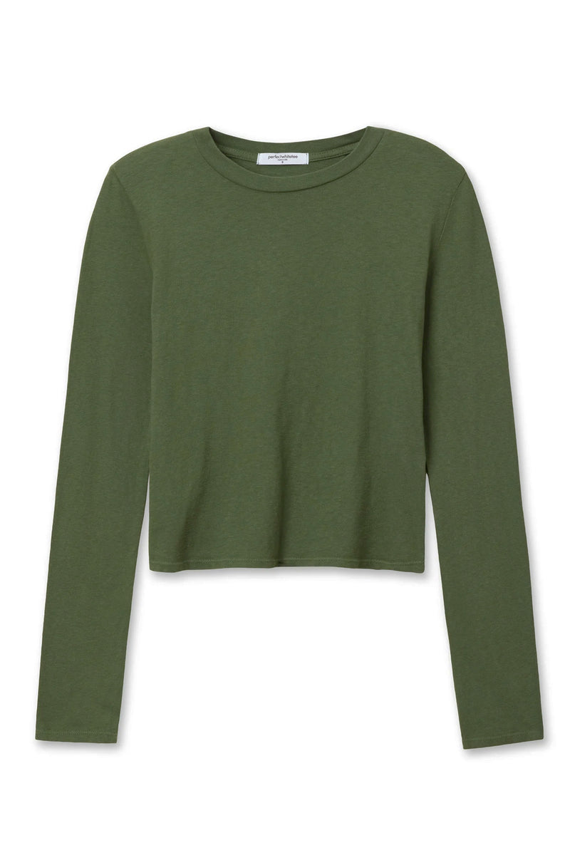 Jamie Recycled Cotton Long Sleeve Crew