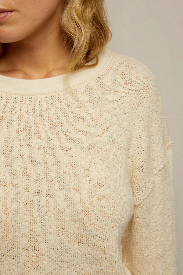 Juliette Mesh Sweater Pullover Sweatshirt