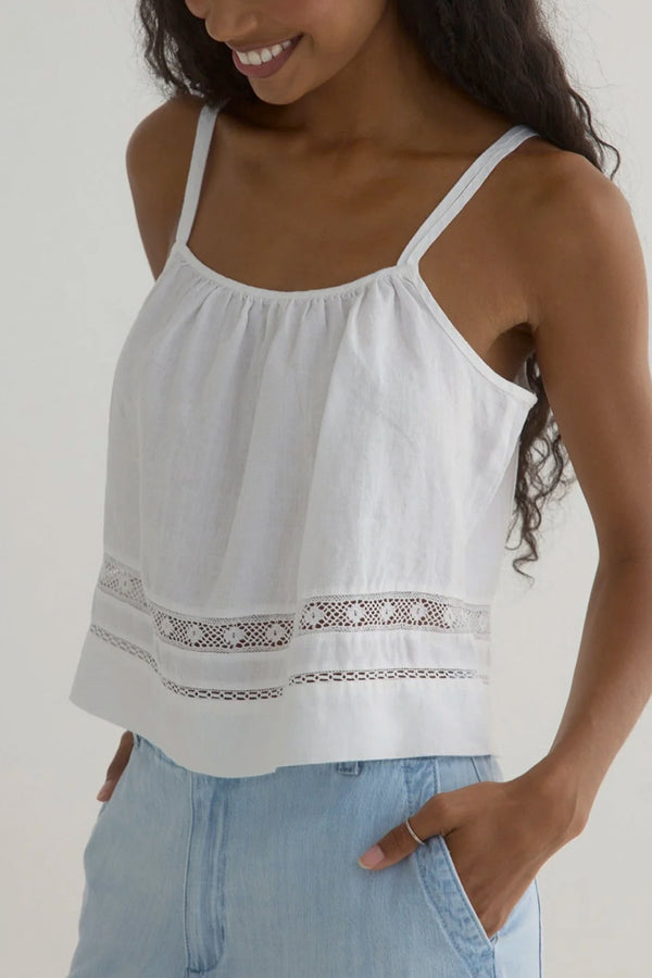 Lace Trim Strappy Cami