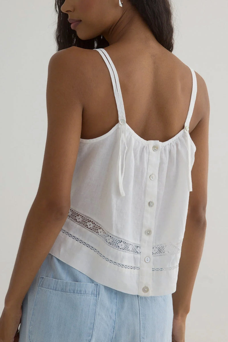 Lace Trim Strappy Cami