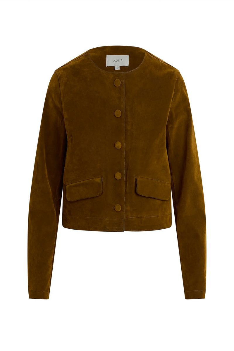 The Lady Like Flocked Faux-Suede Jacket